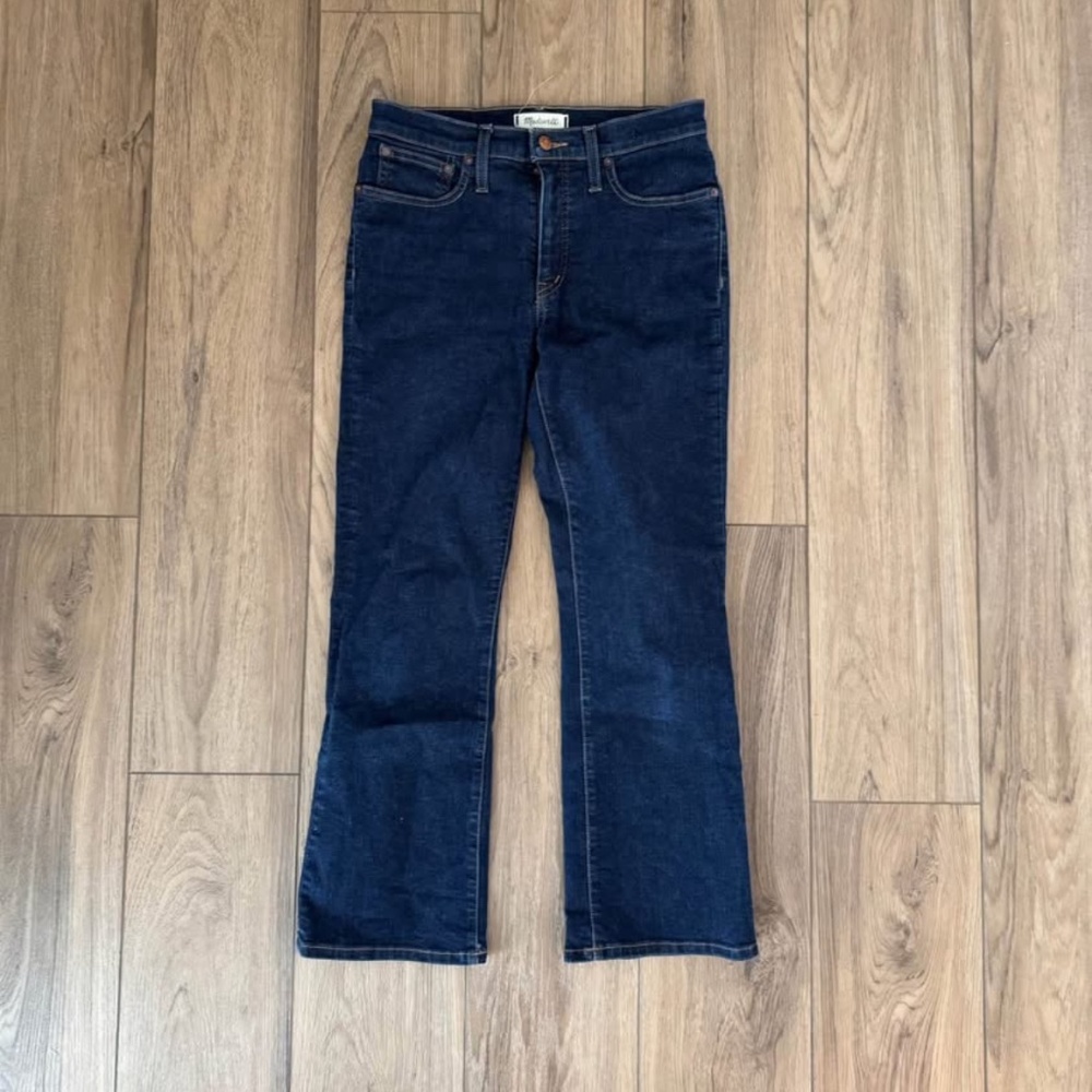 Madewell Cali Denim Boot Cut Cropped Jeans - Picture 2 of 3